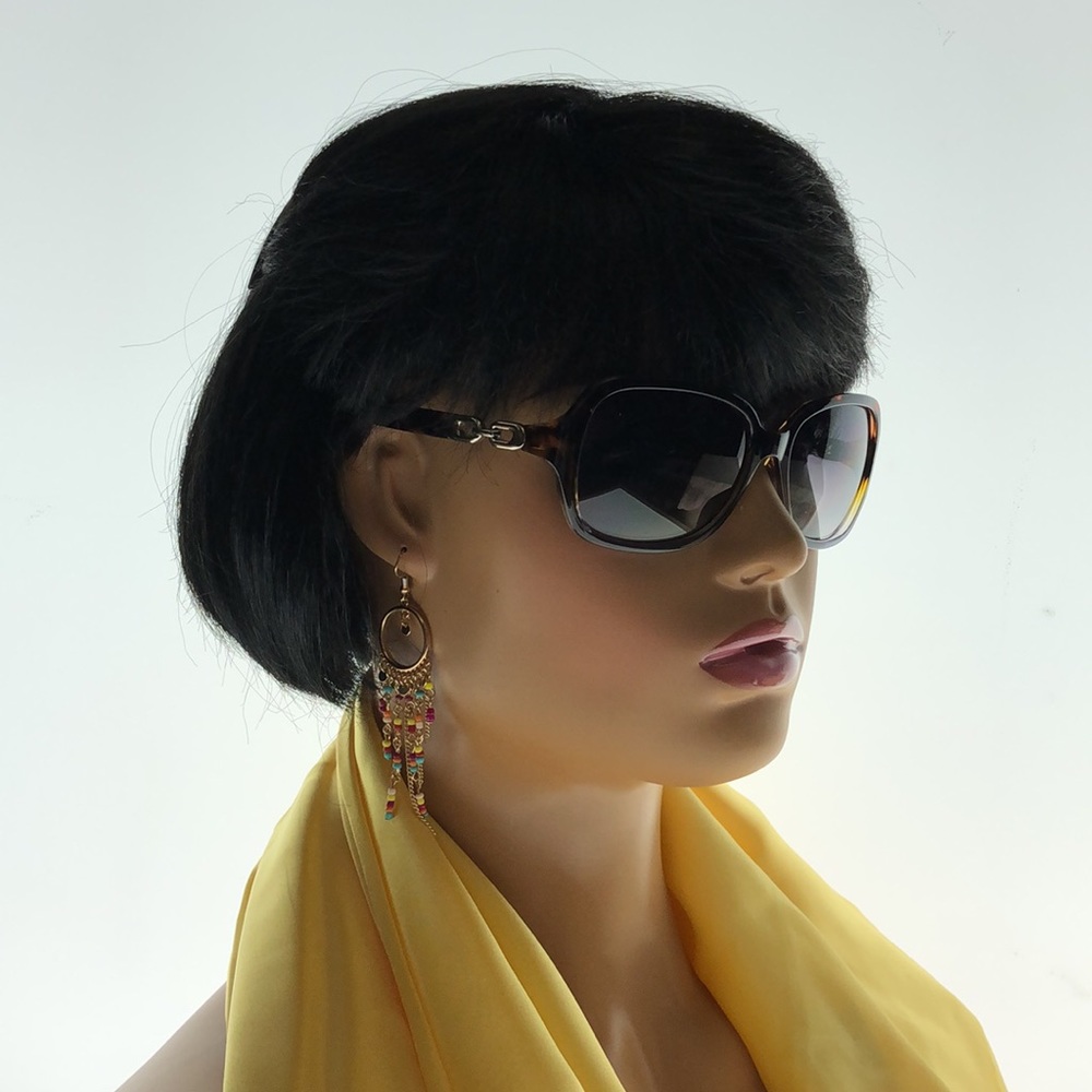 Oleg Cassini Round Tortoise Shell Multicolored Fr… - image 3